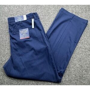 Croft & Barrow Performance Khaki Pants Mens 36x30 Navy NEW Classic Fit Stretch